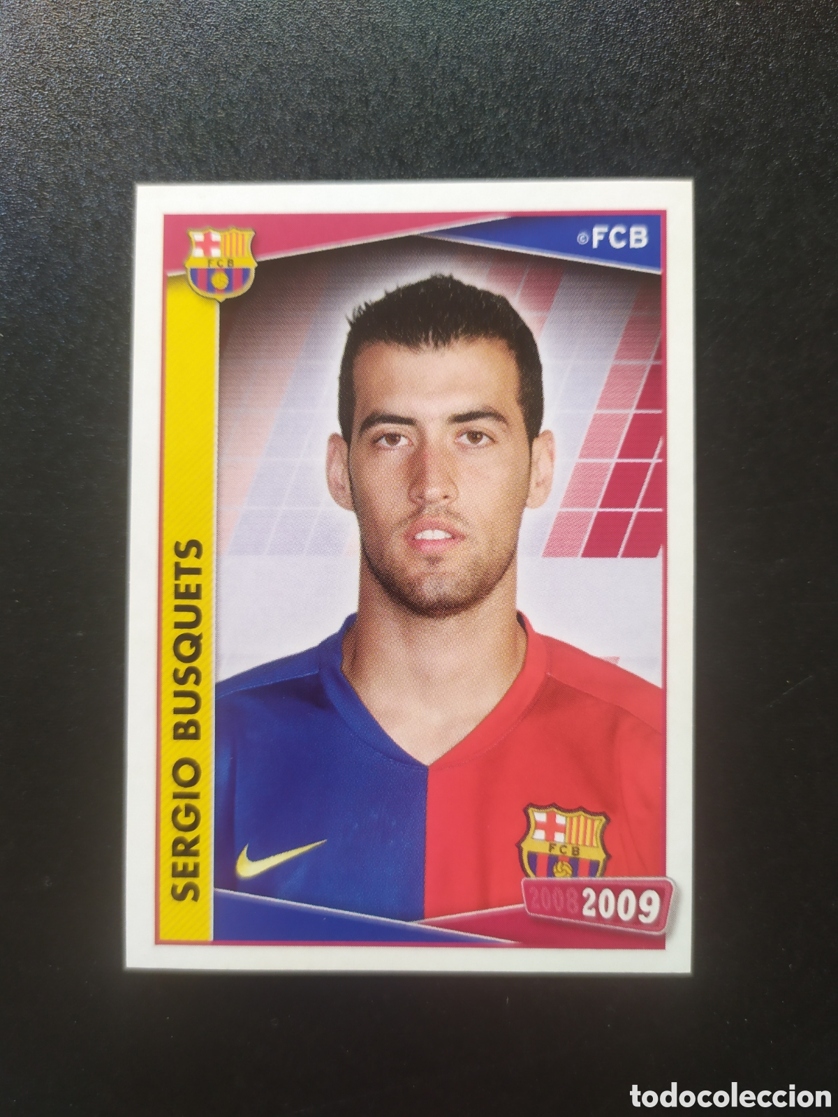 Cromos de F&uacute;tbol: FC Barcelona colecci&oacute;n oficial 2008 2009 08 09 panini Sergio Busquets n&deg; 72 sin pegar