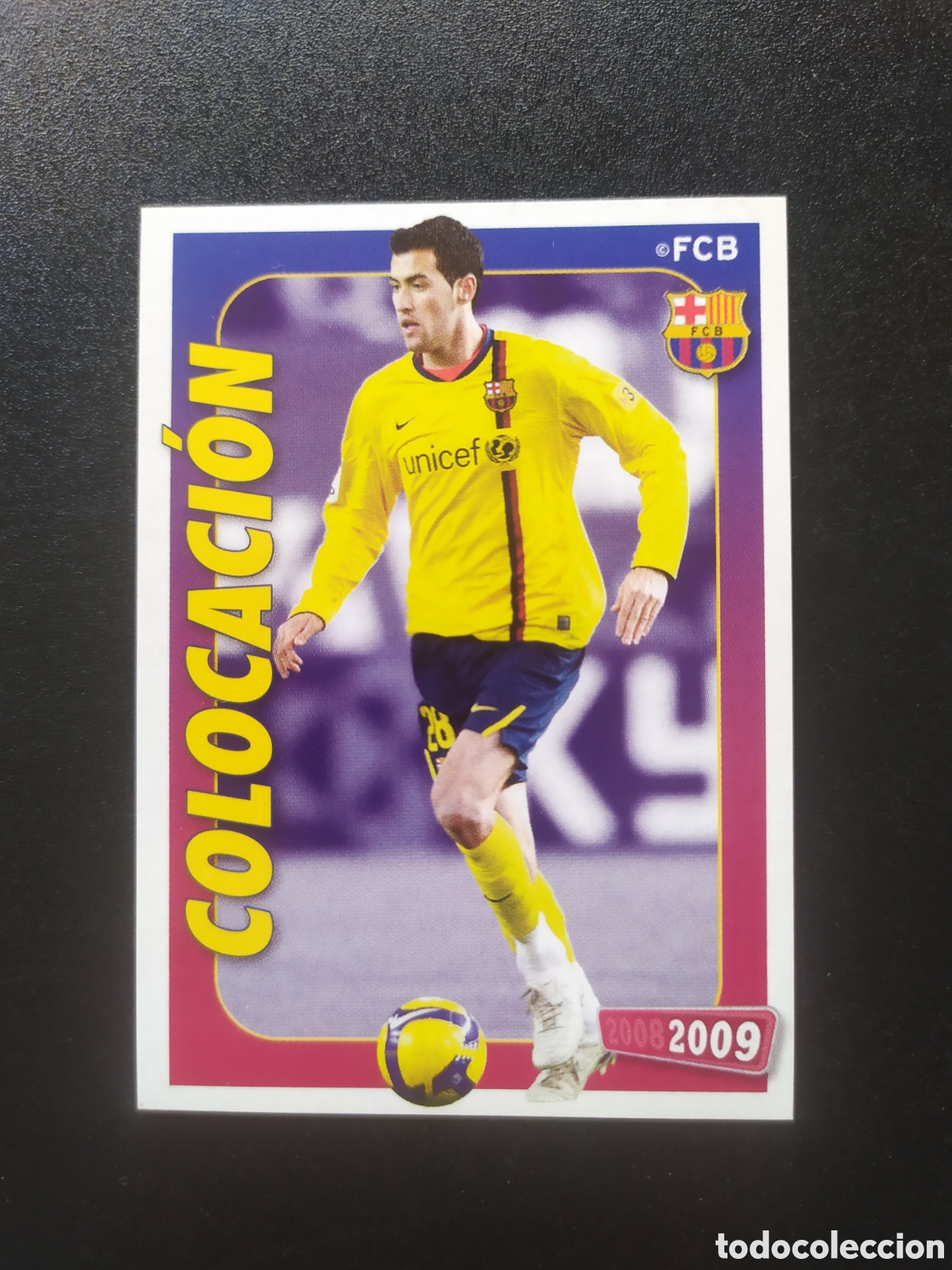 Cromos de F&uacute;tbol: FC Barcelona colecci&oacute;n oficial 2008 2009 08 09 panini Sergio Busquets n&deg; 73 sin pegar