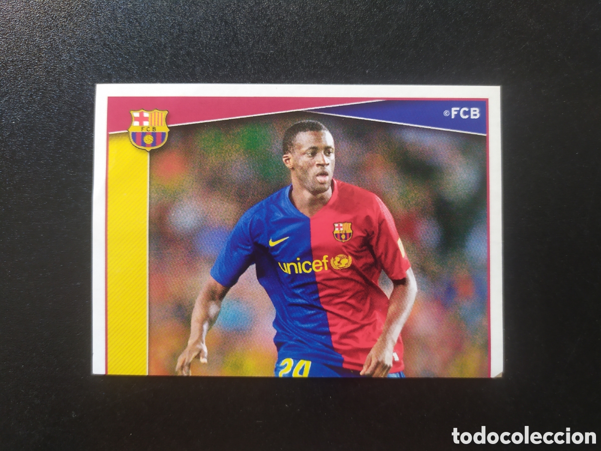 Cromos de F&uacute;tbol: FC Barcelona colecci&oacute;n oficial 2008 2009 08 09 panini Tour&eacute; Yaya n&deg; 76 sin pegar