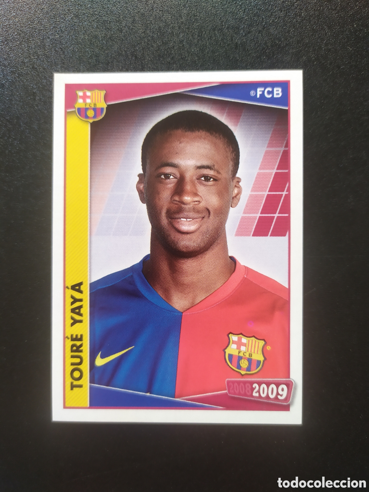 Cromos de F&uacute;tbol: FC Barcelona colecci&oacute;n oficial 2008 2009 08 09 panini Tour&eacute; Yaya n&deg; 78 sin pegar