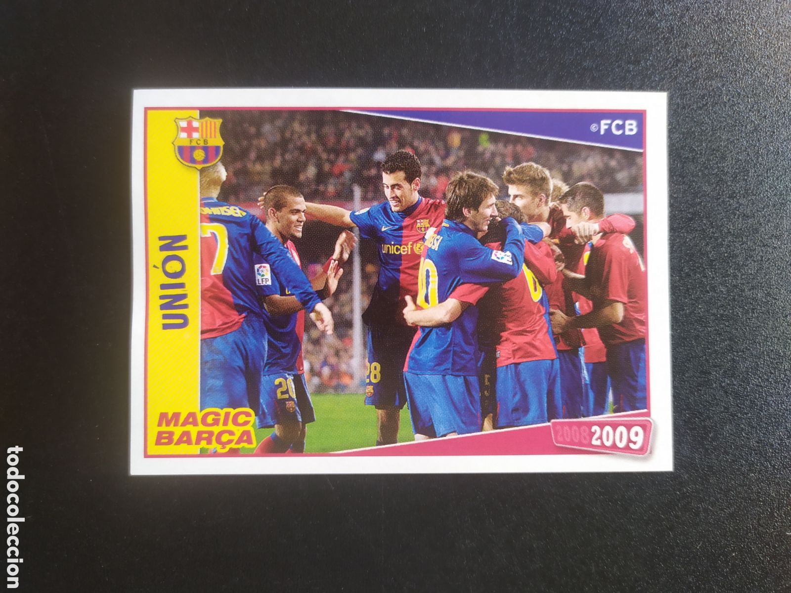 Cromos de F&uacute;tbol: FC Barcelona colecci&oacute;n oficial 2008 2009 08 09 panini union Messi n&deg; 90 sin pegar