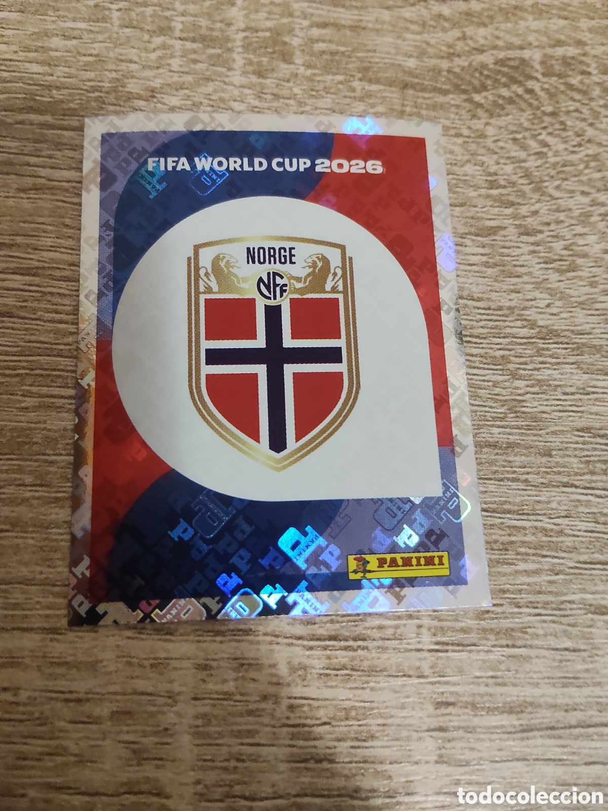 Cromos de F&uacute;tbol: Panini mundial 2026 NOR 1 escudo Noruega