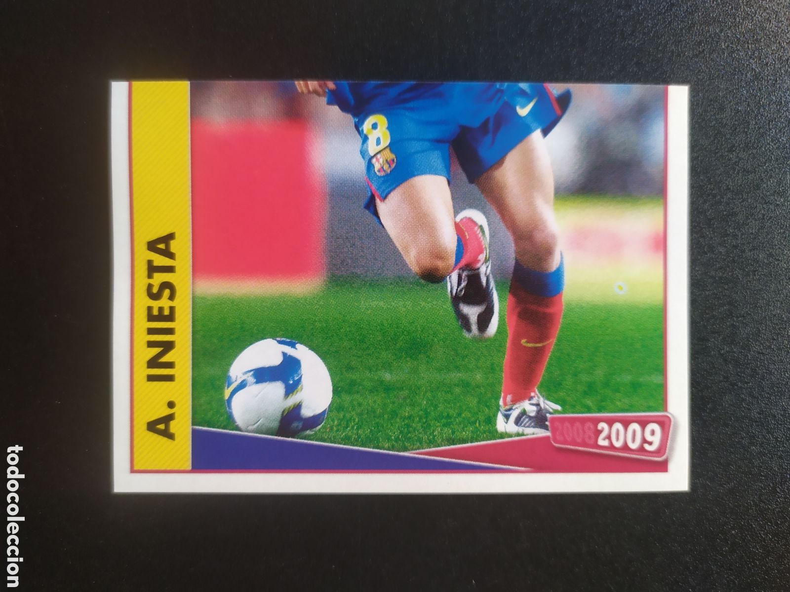 Cromos de F&uacute;tbol: FC Barcelona colecci&oacute;n oficial 2008 2009 08 09 panini Iniesta n&deg; 105 sin pegar