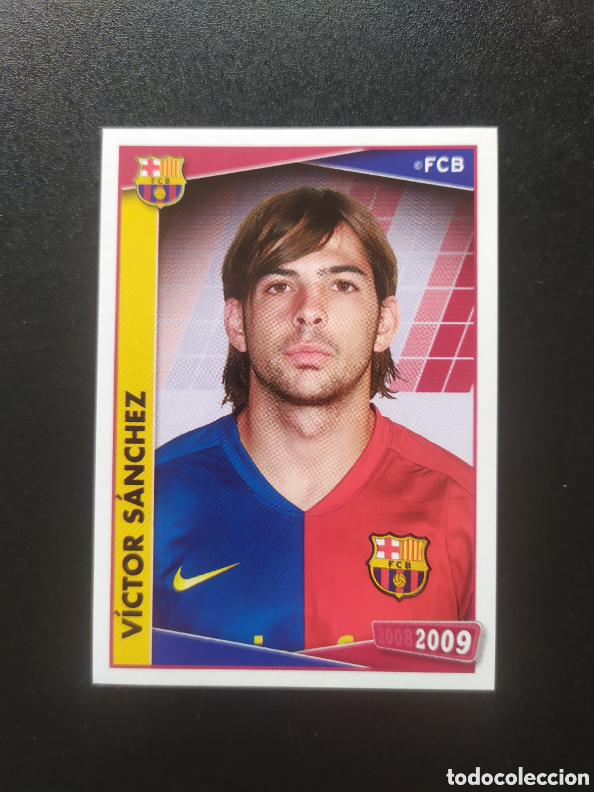 Cromos de F&uacute;tbol: FC Barcelona colecci&oacute;n oficial 2008 2009 08 09 panini V&iacute;ctor S&aacute;nchez n&deg; 123 sin pegar