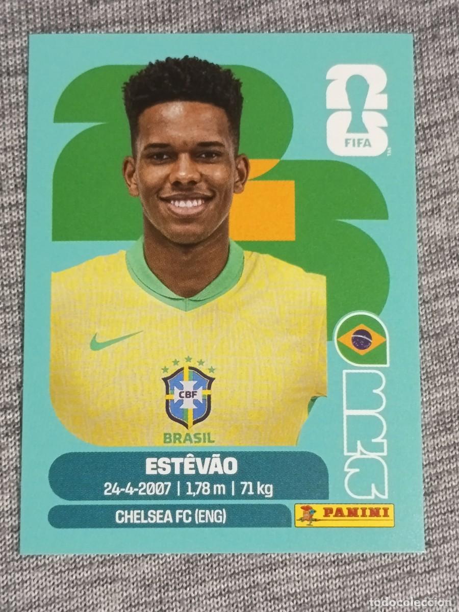 Cromos de F&uacute;tbol: ESTEVAO BRA 20 STICKER MUNDIAL 2026 PANINI FIFA WORLD CUP NUEVO