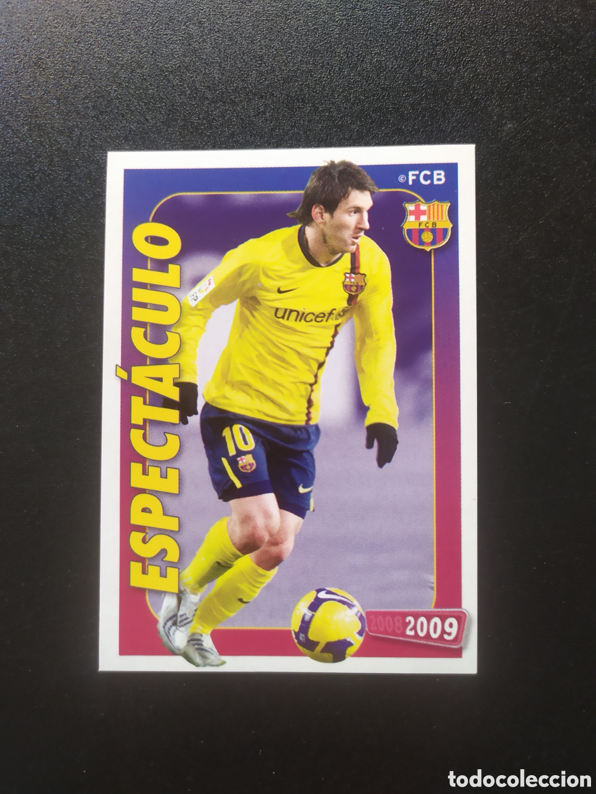 Cromos de F&uacute;tbol: FC Barcelona colecci&oacute;n oficial 2008 2009 08 09 panini Messi n&deg; 137 sin pegar