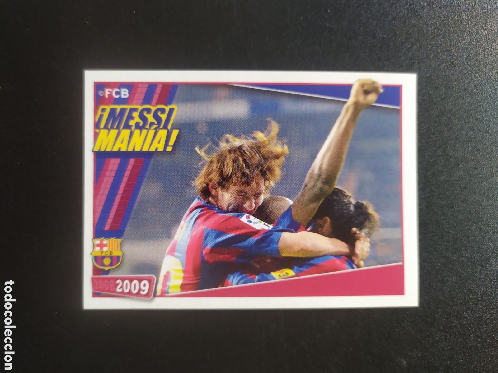 Cromos de F&uacute;tbol: FC Barcelona colecci&oacute;n oficial 2008 2009 08 09 panini Messi mania n&deg; 142 sin pegar