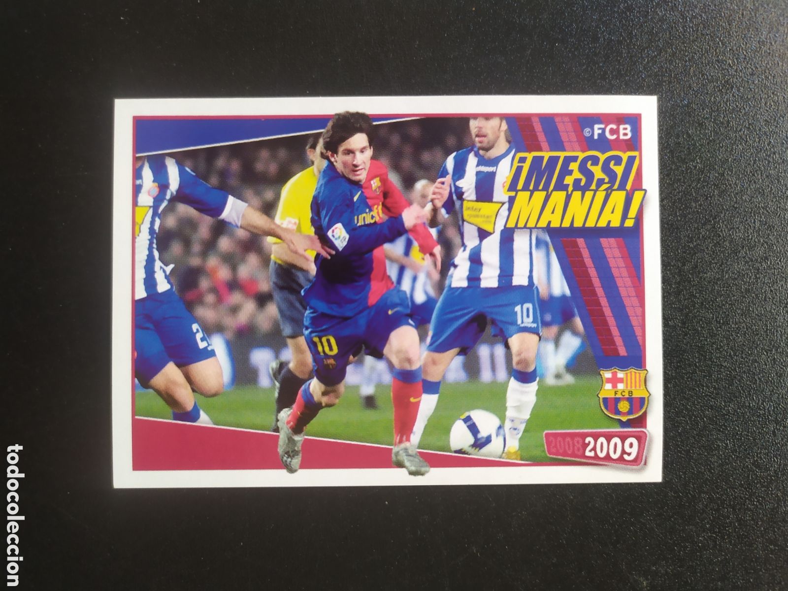Cromos de F&uacute;tbol: FC Barcelona colecci&oacute;n oficial 2008 2009 08 09 panini Messi mania n&deg; 145 sin pegar