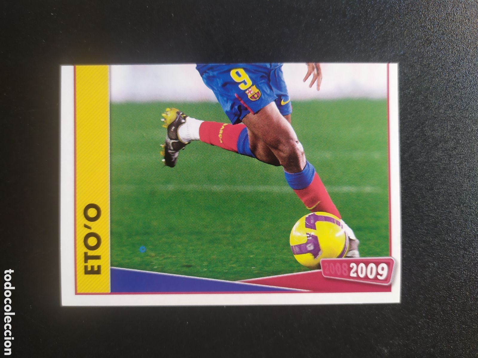 Cromos de F&uacute;tbol: FC Barcelona colecci&oacute;n oficial 2008 2009 08 09 panini Etoo Eto'o n&deg; 147 sin pegar