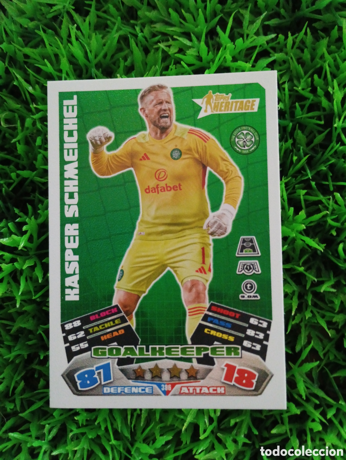 Figurine di Calcio: Schmeichel Celtic HERITAGE Match Attax 25-26 # 396
