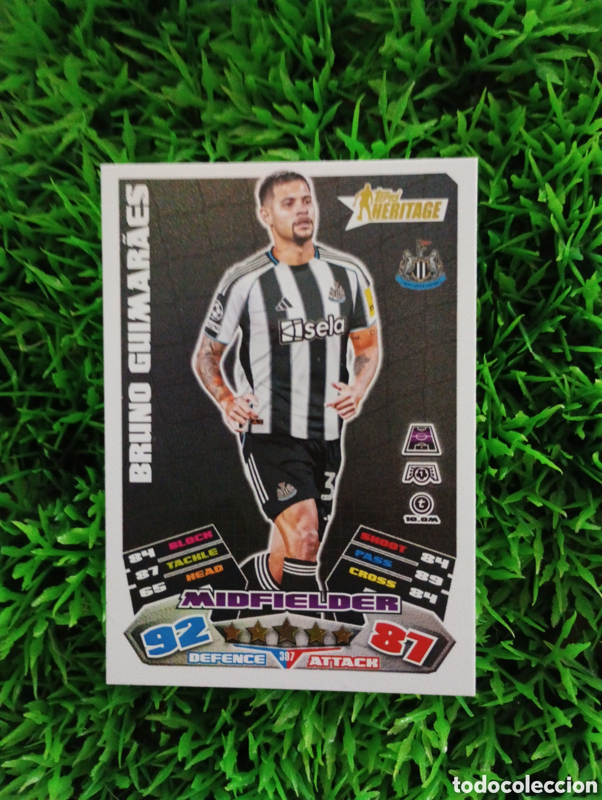 Figurine di Calcio: Bruno Guimaraes Newcastle HERITAGE Match Attax 25-26 # 397