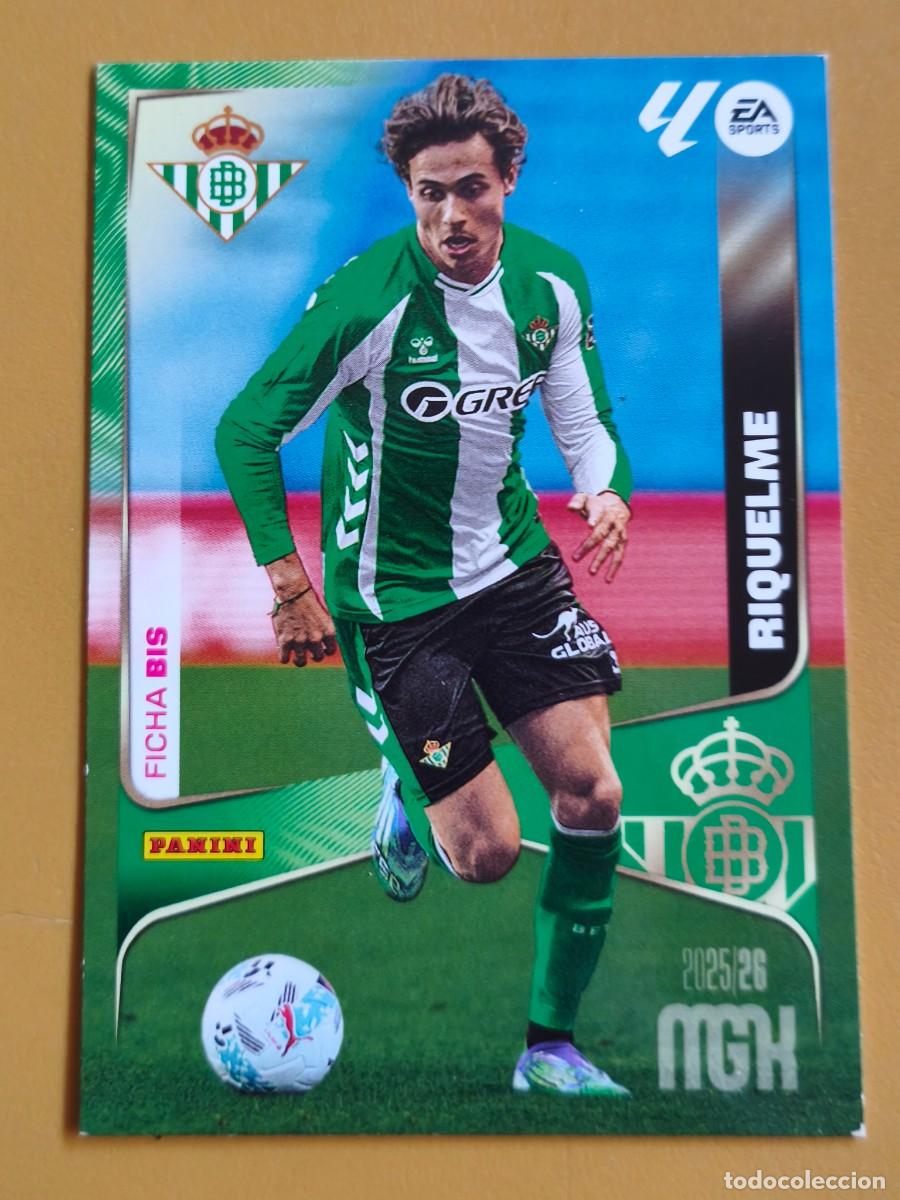 Cromos de F&uacute;tbol: riquelme, 2025 26 ficha bis