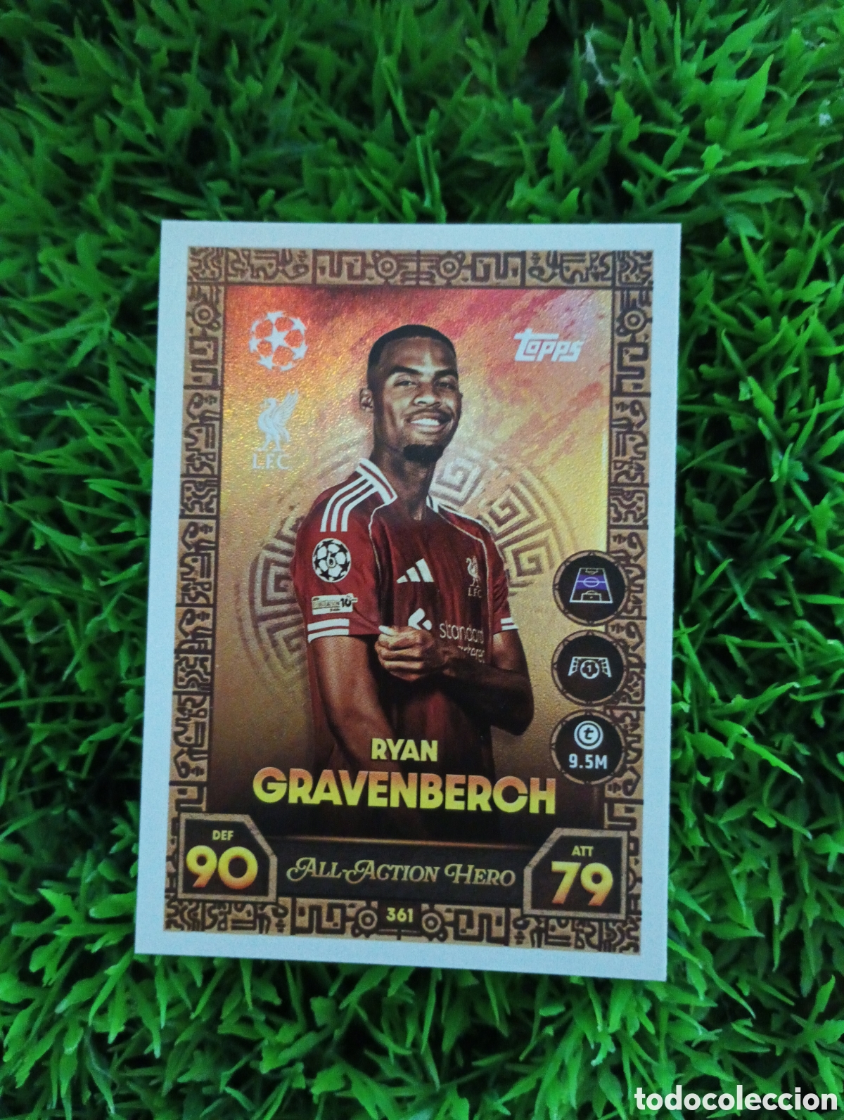 Cromos de F&uacute;tbol: Gravenberch Liverpool ALL ACTION HERO Match Attax 25-26 # 361