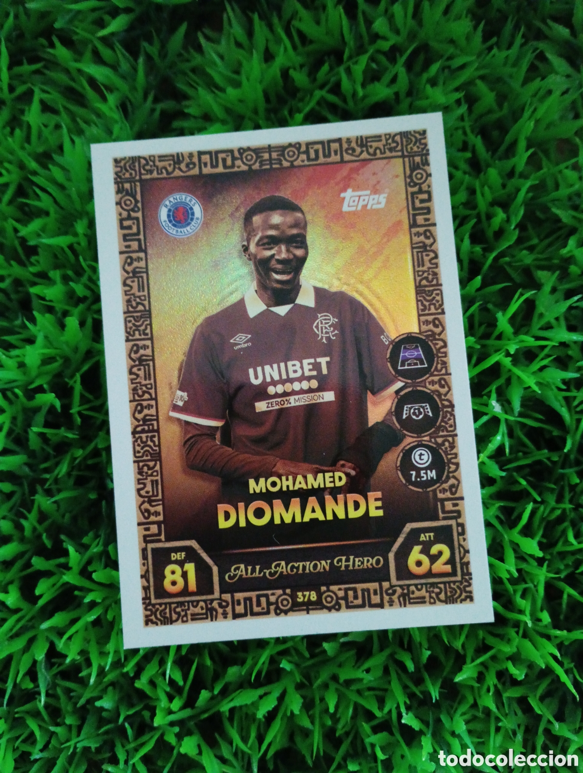 Cromos de F&uacute;tbol: Diomande Rangers ALL ACTION HERO Match Attax 25-26 # 378
