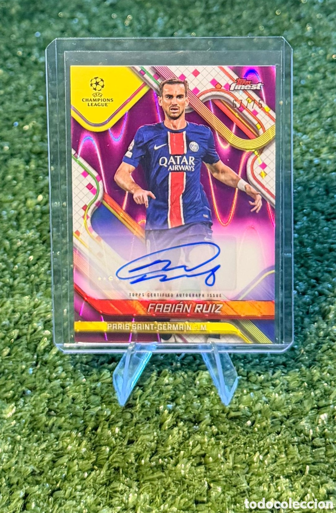 Cromos de F&uacute;tbol: Fabi&aacute;n Ruiz Auto /75 Topps Finest 24/25