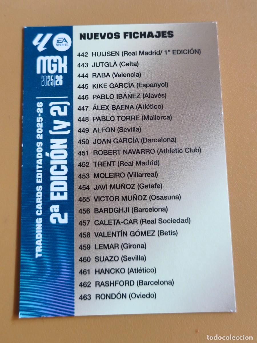 Cromos de F&uacute;tbol: megacracks 2025 26 nuevos fichajes