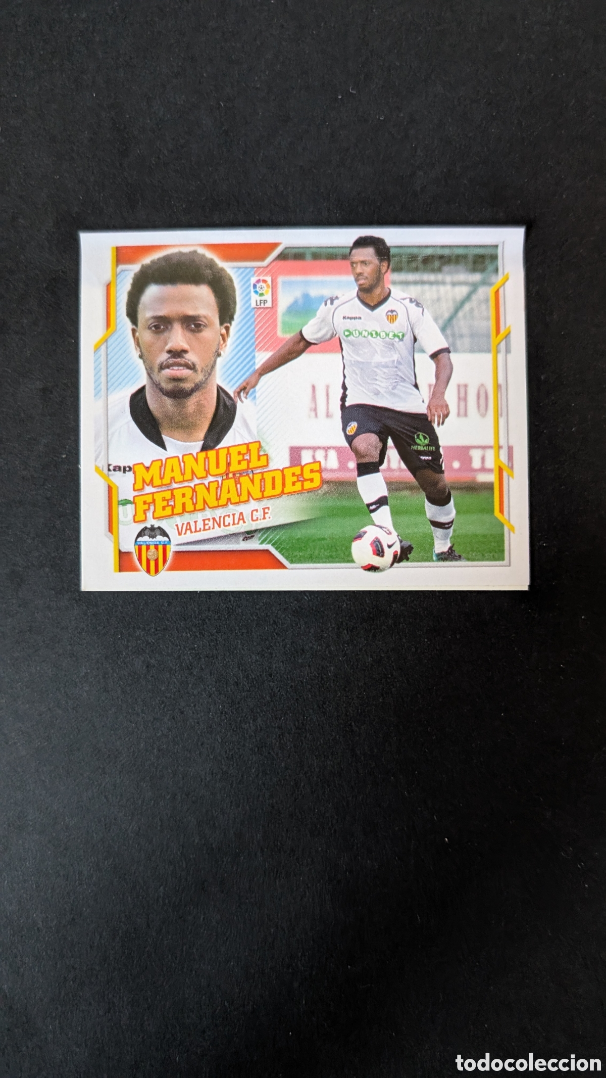 Cromos de F&uacute;tbol: MANUEL FERNANDES VALENCIA COLOCA LIGA ESTE 2010/11 10 11 VENTANILLA