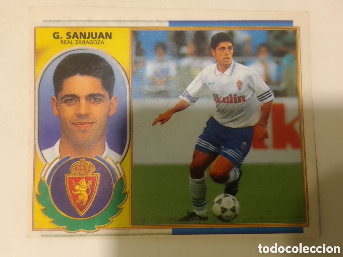 Cromos de F&uacute;tbol: Colecciones Este 96-97 G. Sanjuan &bull; Zaragoza.