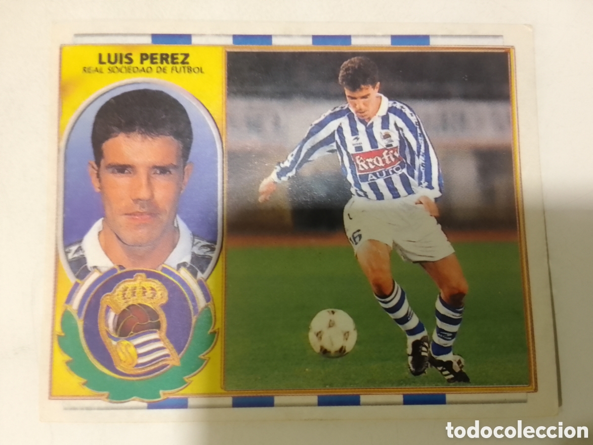 Cromos de F&uacute;tbol: Colecciones Este 96-97 Luis P&eacute;rez &bull; Real Sociedad.