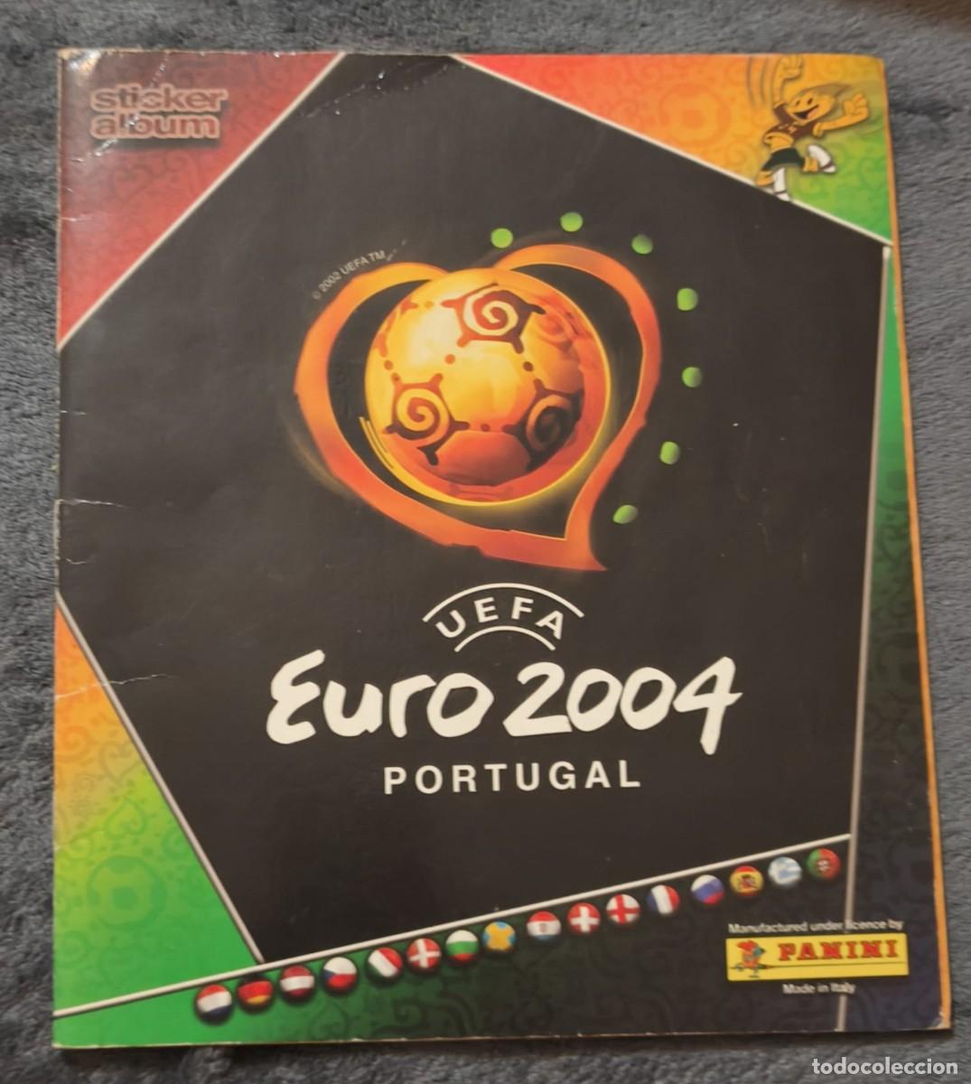 Cromos de F&uacute;tbol: &Aacute;lbum Euro 2004: EXCELENTE, Estrellas, incompleto
