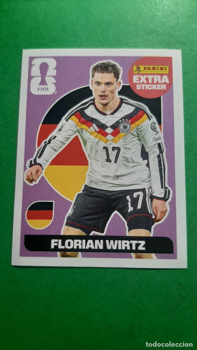 Figurine di Calcio: (EXTRA STICKER MORADO)(ALEMANIA) FLORIAN WIRTZ MUNDIAL F&Uacute;TBOL 2026 PANINI