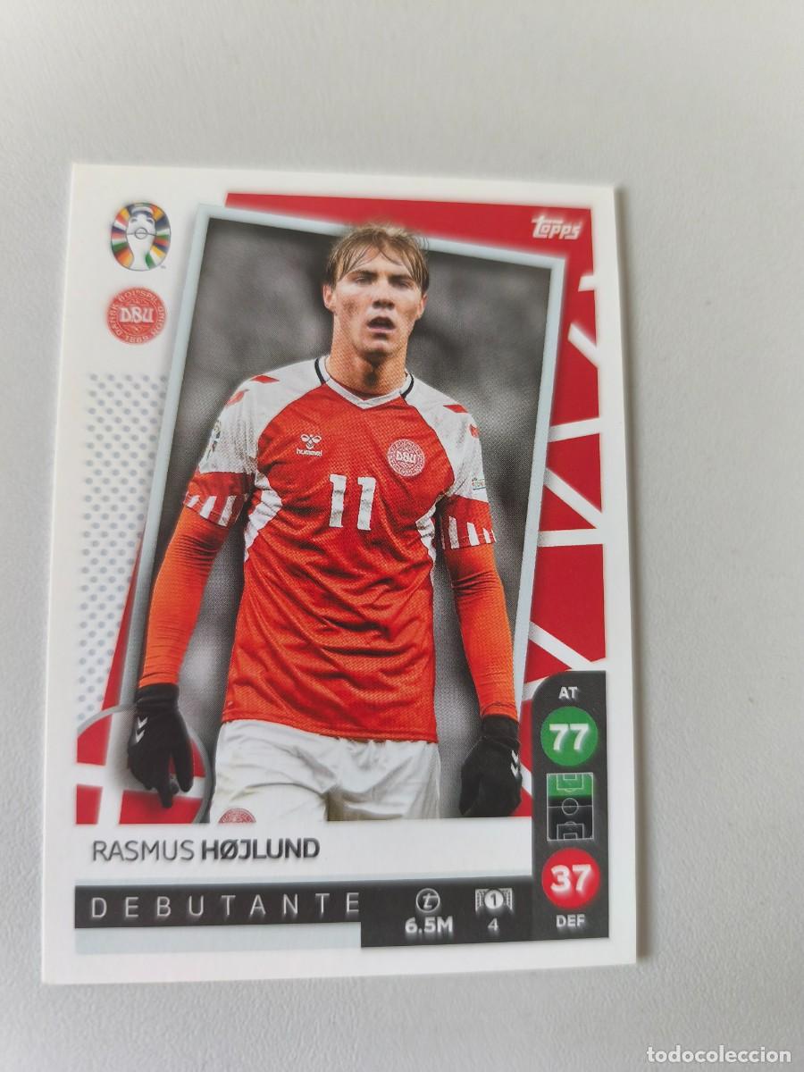 Cromos de F&uacute;tbol: EURO 2024 TOPPS DEBUTANTE RASMUS HOJLUND 4 CRM1