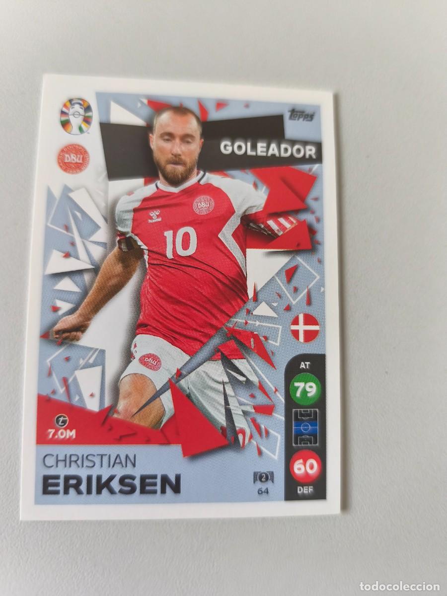 Cromos de F&uacute;tbol: EURO 2024 TOPPS GOLEADOR CHRISTIAN ERIKSEN 64 CRM1