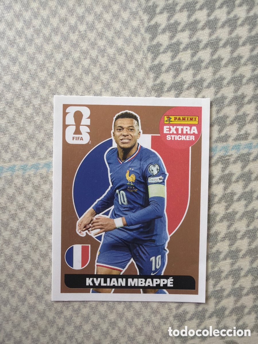 Cromos de f&uacute;tbol: Extra sticker bronce Kylian Mbapp&eacute; - Foto 1