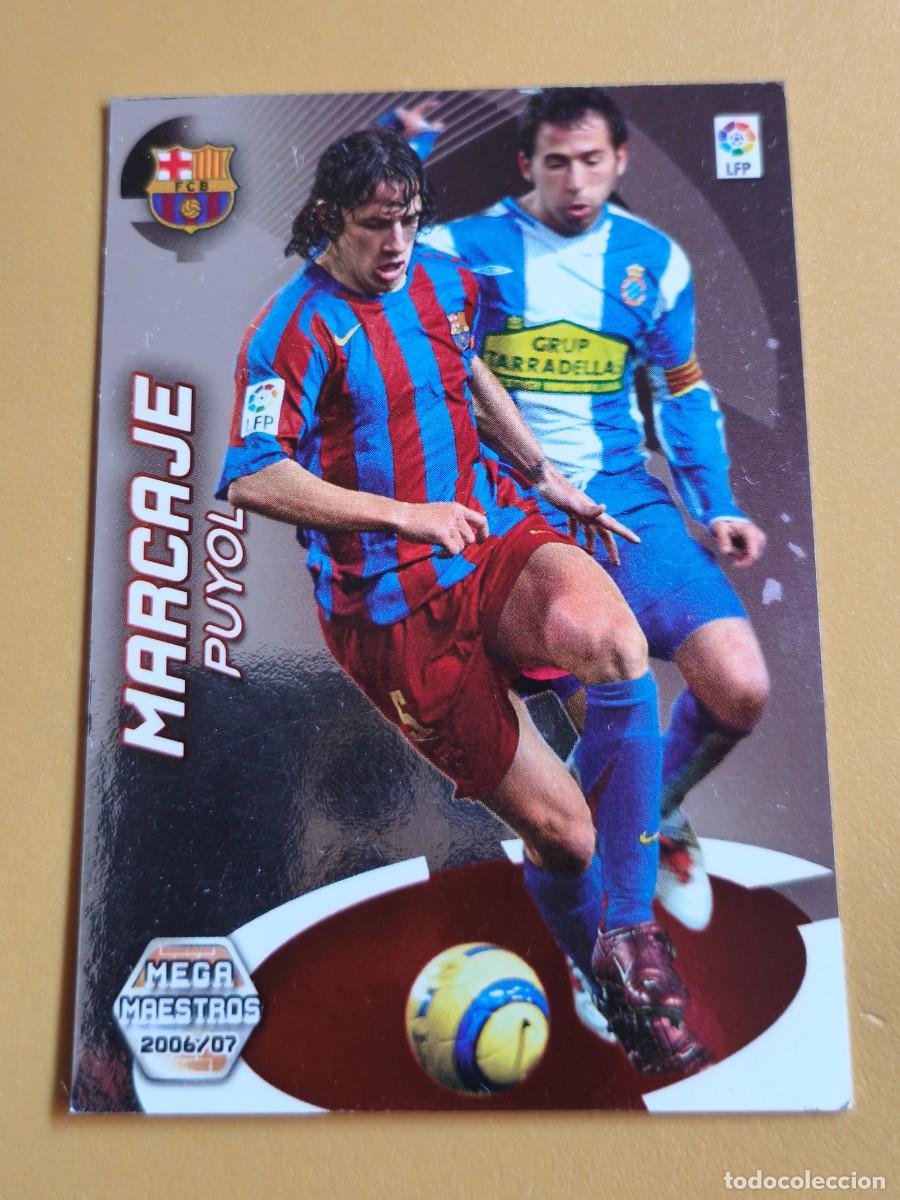 Cromos de F&uacute;tbol: puyol, 2006 07 mega maestros