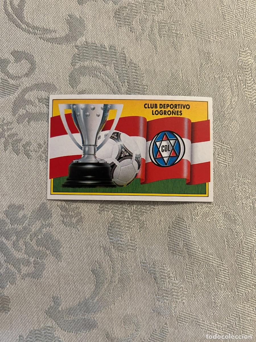 Cromos de f&uacute;tbol: ESCUDO LOGRO&Ntilde;&Eacute;S NUEVO EDICIONES ESTE 1990/91 90-91 - Foto 1