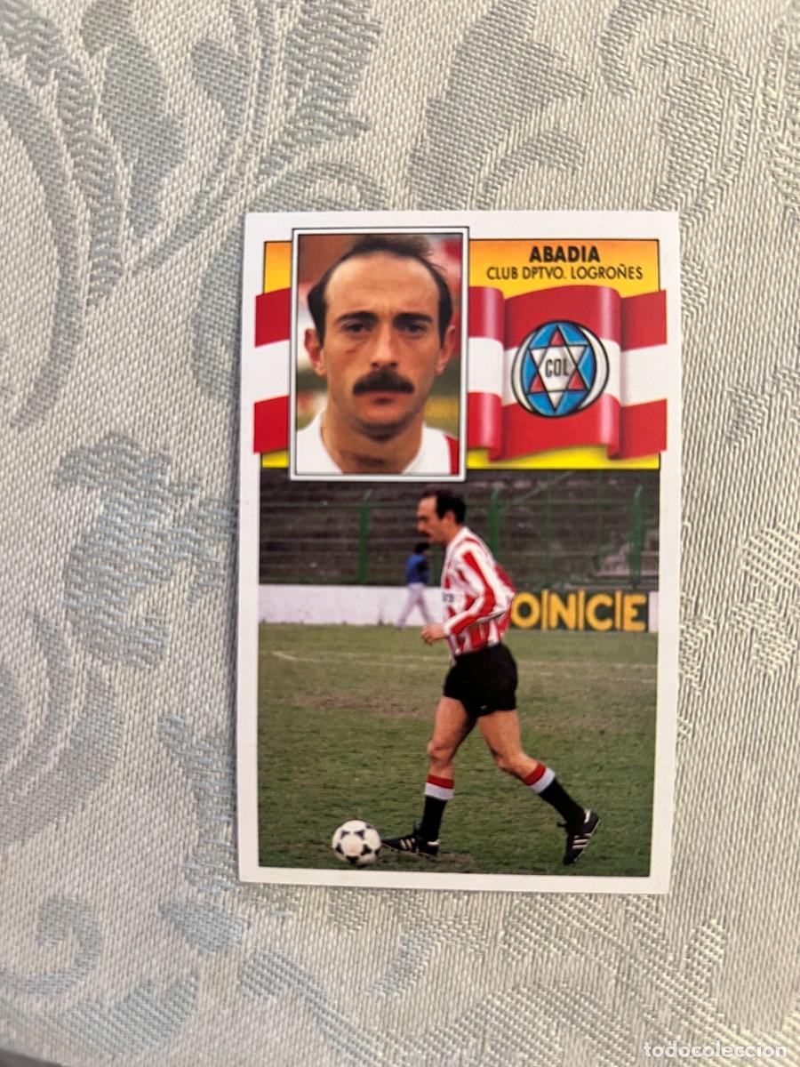 Cromos de F&uacute;tbol: TATO ABAD&Iacute;A LOGRO&Ntilde;&Eacute;S NUEVO EDICIONES ESTE 1990/91 90-91