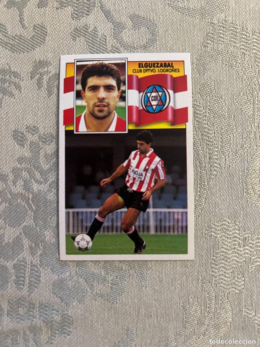 Cromos de f&uacute;tbol: ELGUEZABAL LOGRO&Ntilde;&Eacute;S NUEVO EDICIONES ESTE 1990/91 90-91 - Foto 1