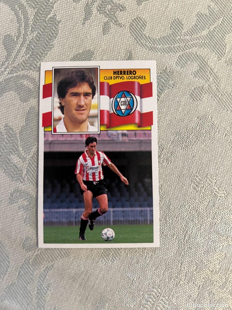 Fu&szlig;ball-Sticker: HERRERO LOGRO&Ntilde;&Eacute;S NUEVO EDICIONES ESTE 1990/91 90-91