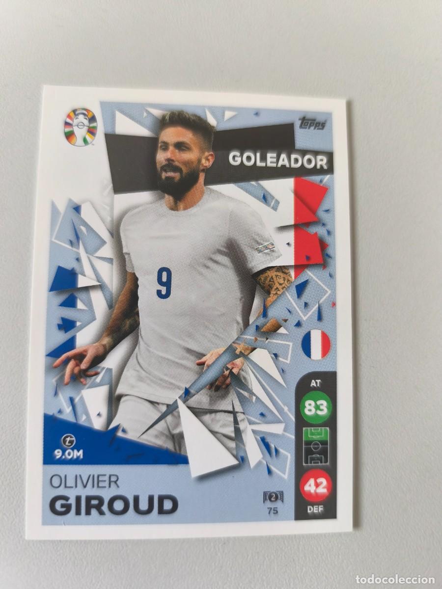 Fu&szlig;ball-Sticker: EURO 2024 TOPPS GOLEADOR OLIVIER GIROUD 75 CRM1