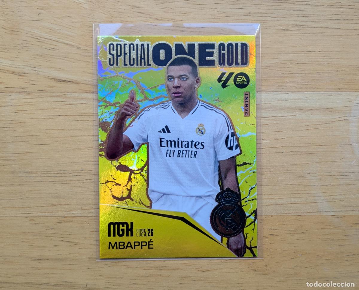 Fu&szlig;ball-Sticker: MEGACRACKS 2025-2026 - MBAPPE - SPECIAL ONE GOLD - REAL MADRID