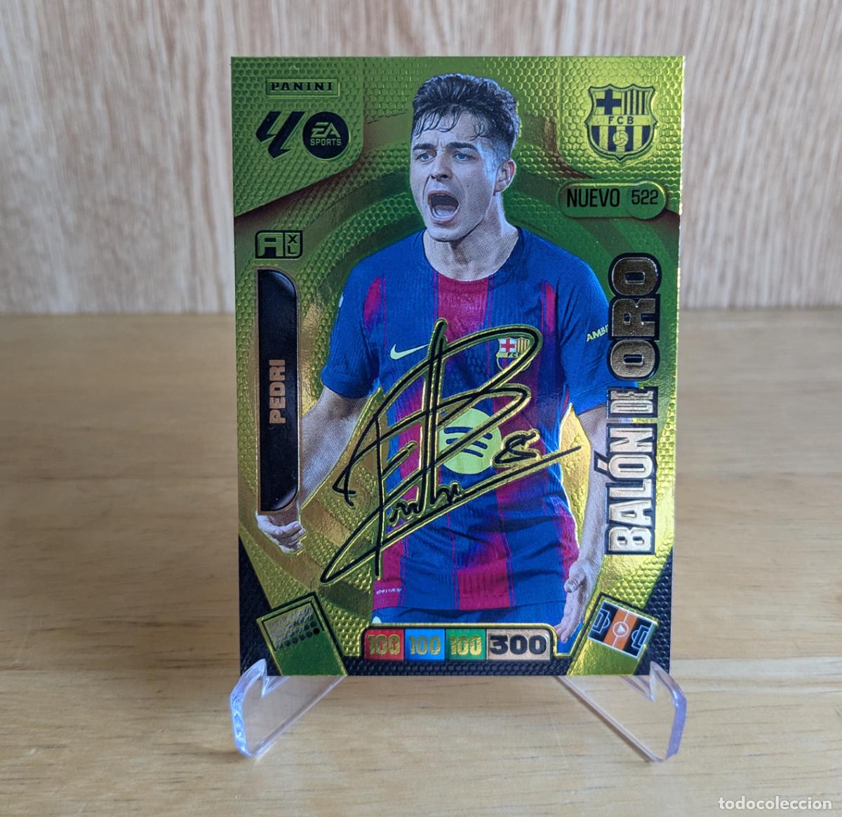 Fu&szlig;ball-Sticker: PANINI ADRENALYN XL 2025-2026 - PEDRI - BAL&Oacute;N DE ORO / FIRMA - N&ordm; 522