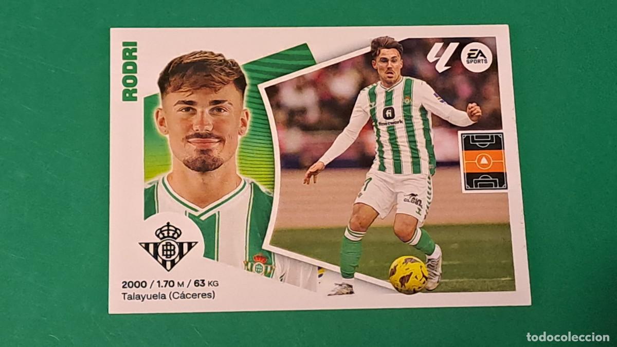 Cromos de F&uacute;tbol: LIGA ESTE 2024 2025 24 25 N&ordm; 15A RODRI BETIS NUEVO SIN PEGAR