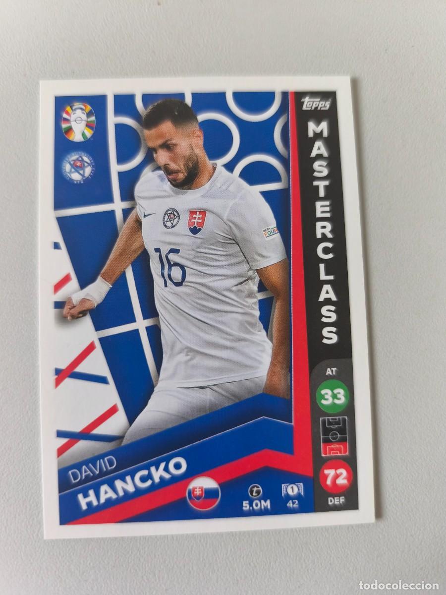 Cromos de F&uacute;tbol: EURO 2024 TOPPS MASTERCLASS DAVID HANCKO 42 CRM1