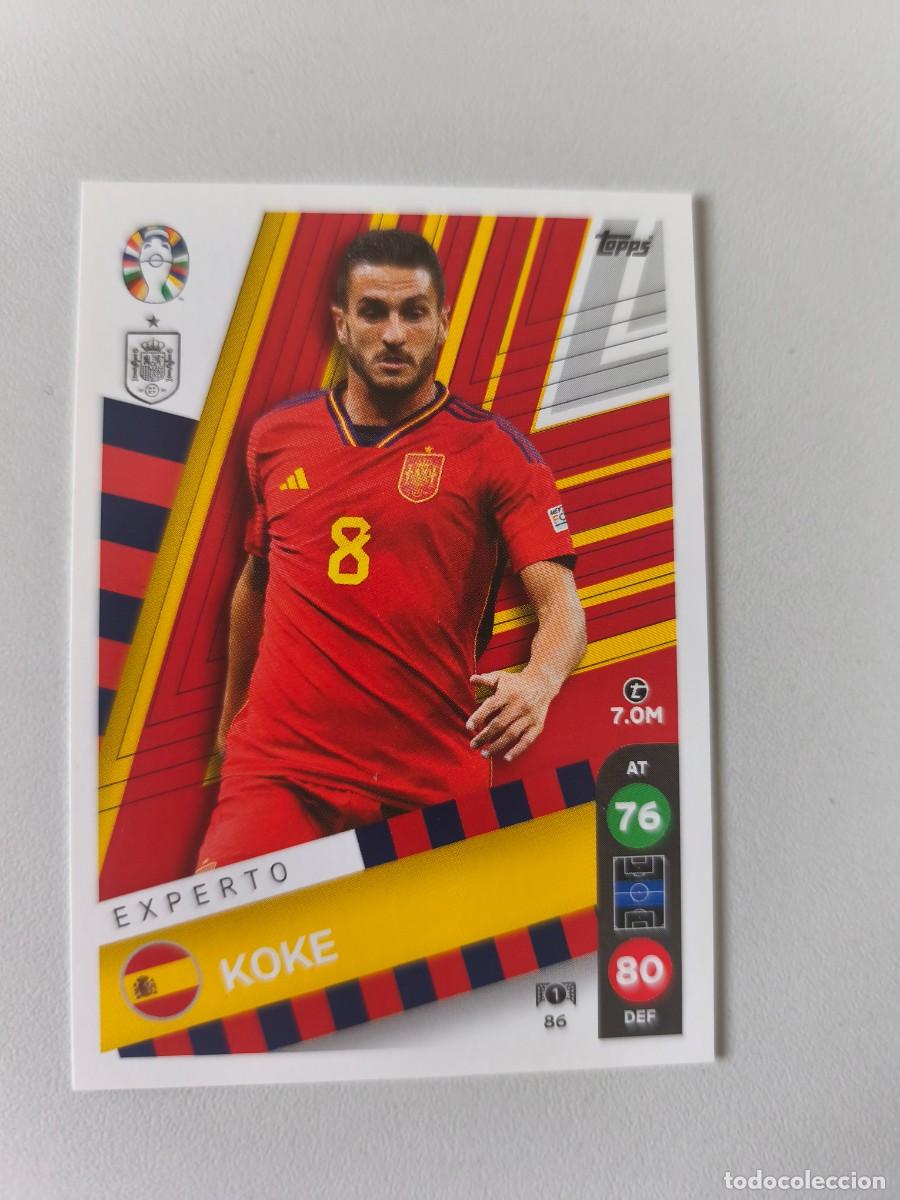 Cromos de F&uacute;tbol: EURO 2024 TOPPS EXPERTO KOKE 86 CRM1
