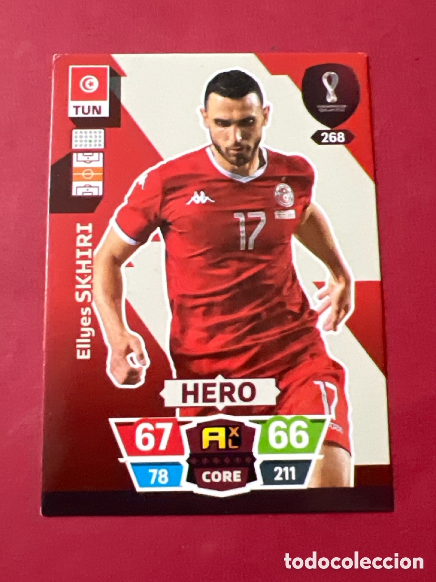 Fu&szlig;ball-Sticker: C7. SKHIRI 268 T&Uacute;NEZ ADRENALYN MUNDIAL QATAR 2022 FIFA WORLD CUP