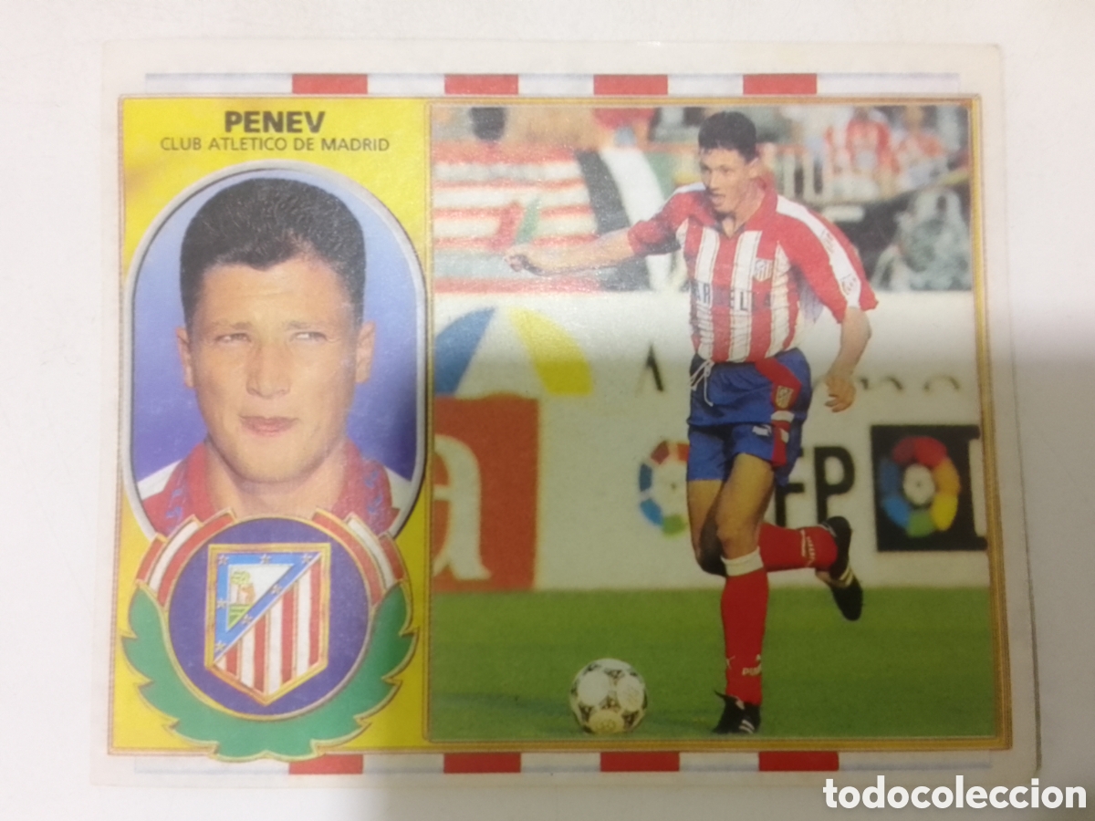 Cromos de F&uacute;tbol: Colecciones Este 96-97 Penev &bull; Atl&eacute;tico de Madrid.