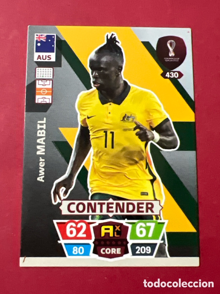Cromos de F&uacute;tbol: C10. Mabil Contender N&ordm; 430 Australia Mundial Qatar Catar Adrenalyn XL 2022 Panini 22 FIFA World Cup