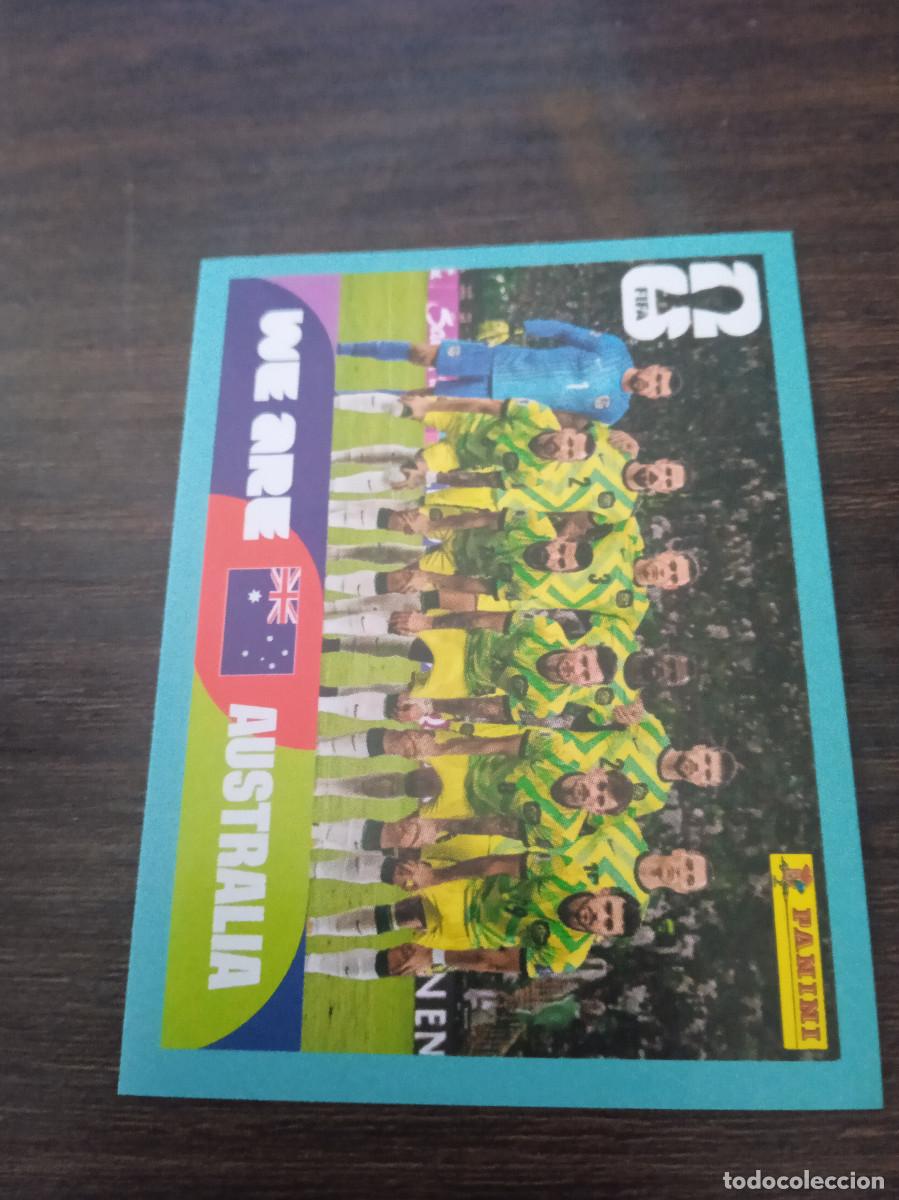 Cromos de F&uacute;tbol: Cromo Mundial Futbol 2026 Panini canada usa Mexico Australia equipo AUs 13