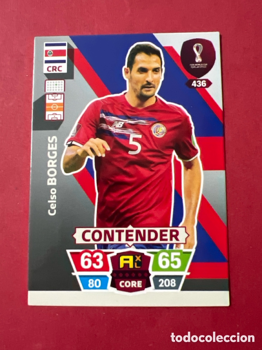Cromos de F&uacute;tbol: C22. 436 BORGES COSTA RICA ADRENALYN QATAR 2022 MUNDIAL CROMO 22 FUTBOL