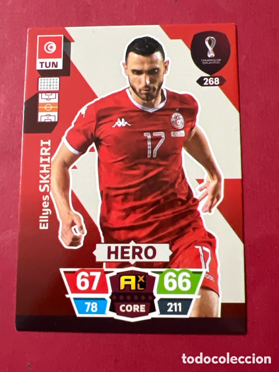 Cromos de F&uacute;tbol: C29. SKHIRI 268 T&Uacute;NEZ ADRENALYN MUNDIAL QATAR 2022 FIFA WORLD CUP