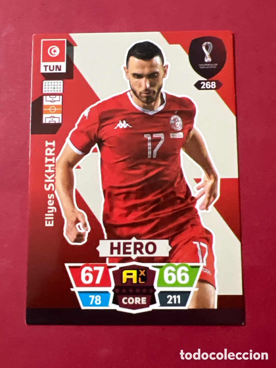 Cromos de F&uacute;tbol: C25. SKHIRI 268 T&Uacute;NEZ ADRENALYN MUNDIAL QATAR 2022 FIFA WORLD CUP