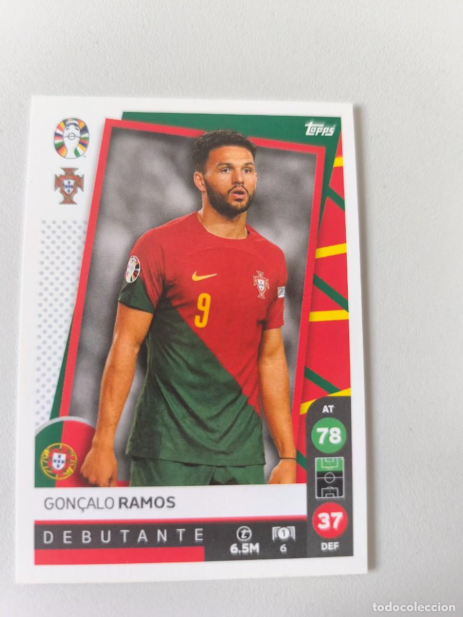 Cromos de F&uacute;tbol: EURO 2024 TOPPS DEBUTANTE GON&Ccedil;ALO RAMOS CRM1