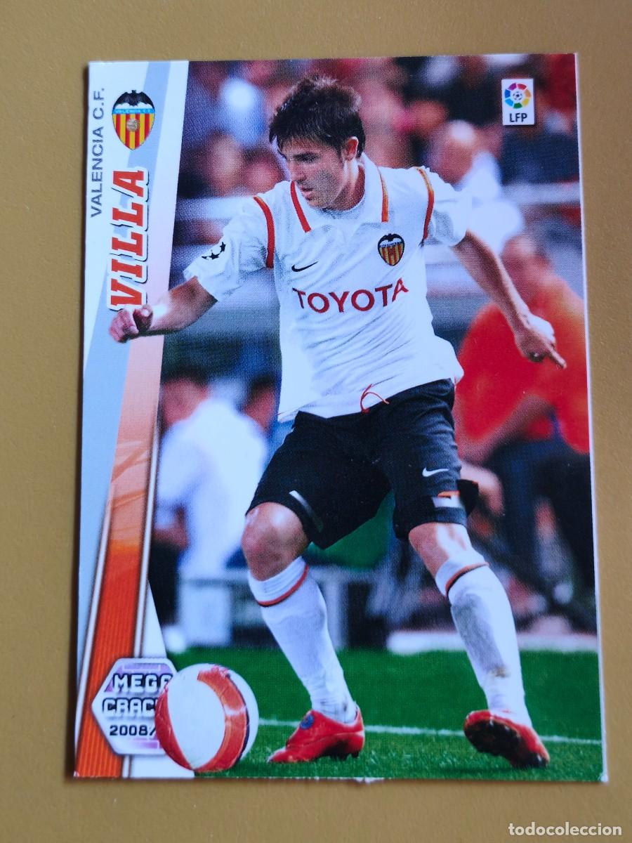 Cromos de F&uacute;tbol: villa, 2008 09 megacracks