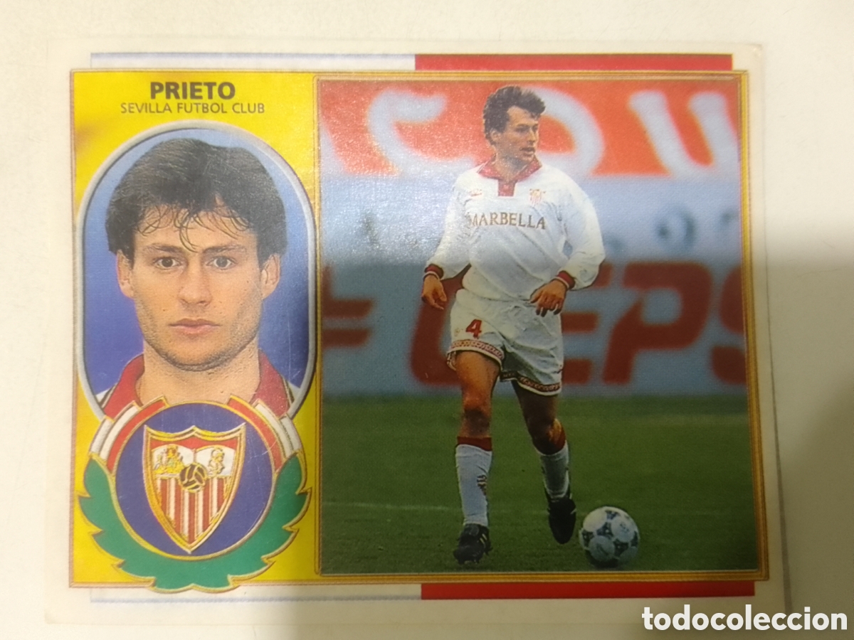 Cromos de F&uacute;tbol: Colecciones Este 96-97 Prieto &bull; Se illa.