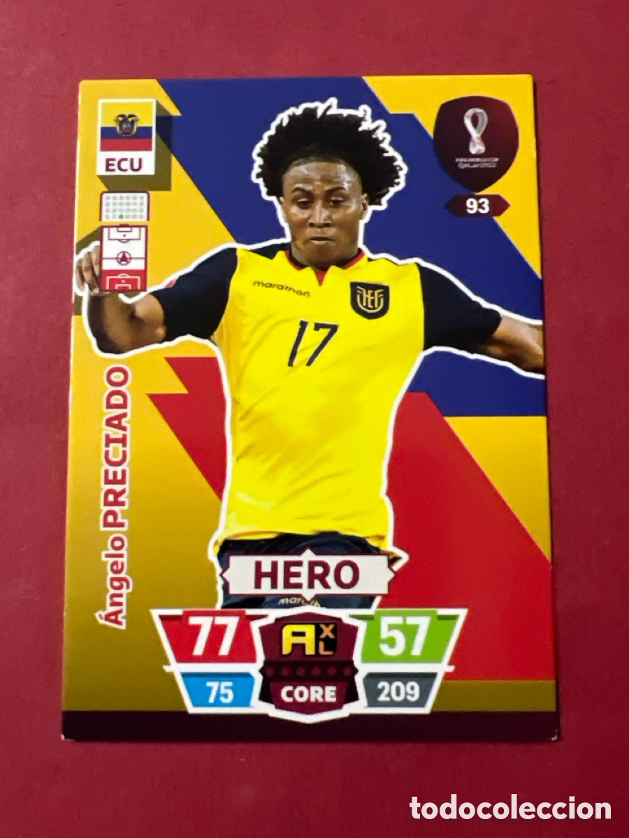 Cromos de F&uacute;tbol: C31. PRECIADO 93 ECUADOR ADRENALYN MUNDIAL QATAR 2022 FIFA WORLD CUP